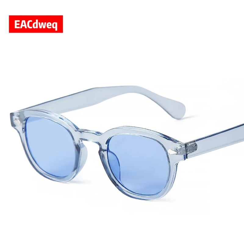 Men'S Fashion Glasses - Модные прозрачные синие круглые солнцезащитные очки