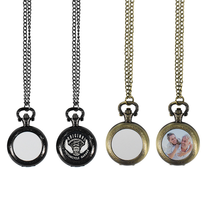 Men'S Fashion Necklaces - Винтажные металлические карманные часы-кулон, классическое ожерелье-часы,