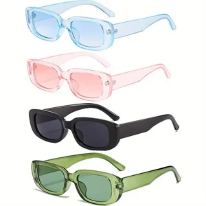 Men'S Fashion Glasses - 1/4 шт. Новые маленькие квадратные солнцезащитные