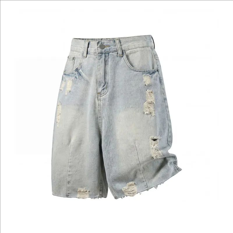 Men'S Fashion Jeans - Летние мужские повседневные джинсовые шорты свободного