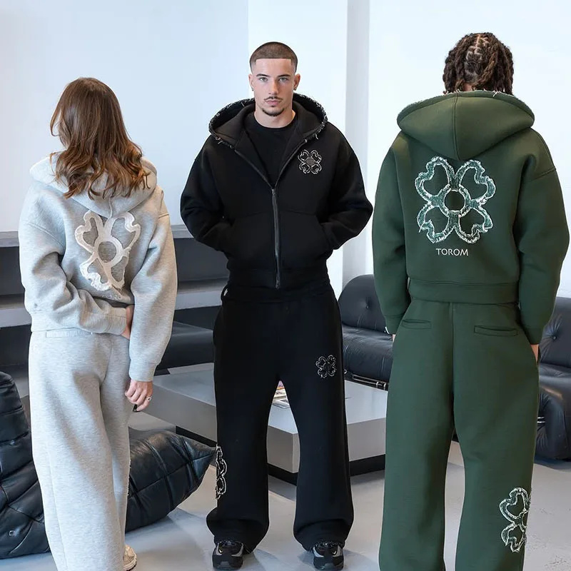 Mens Fashion Zip Up - Весенне-осенний комплект: худи на молнии с