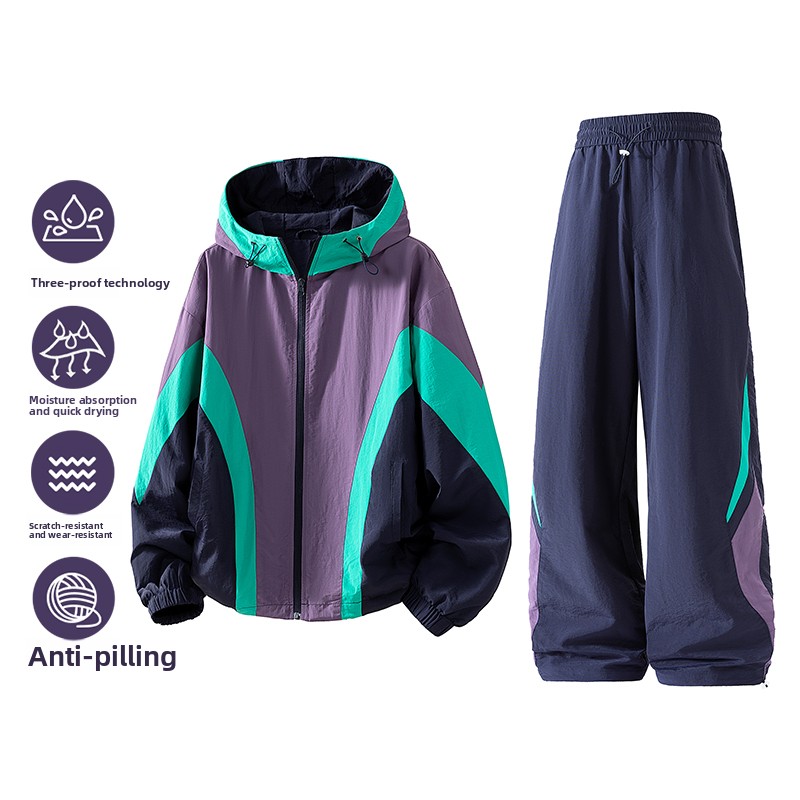 Mens Fashion Zip Up - Новый мужской весенне-осенний комплект из двух