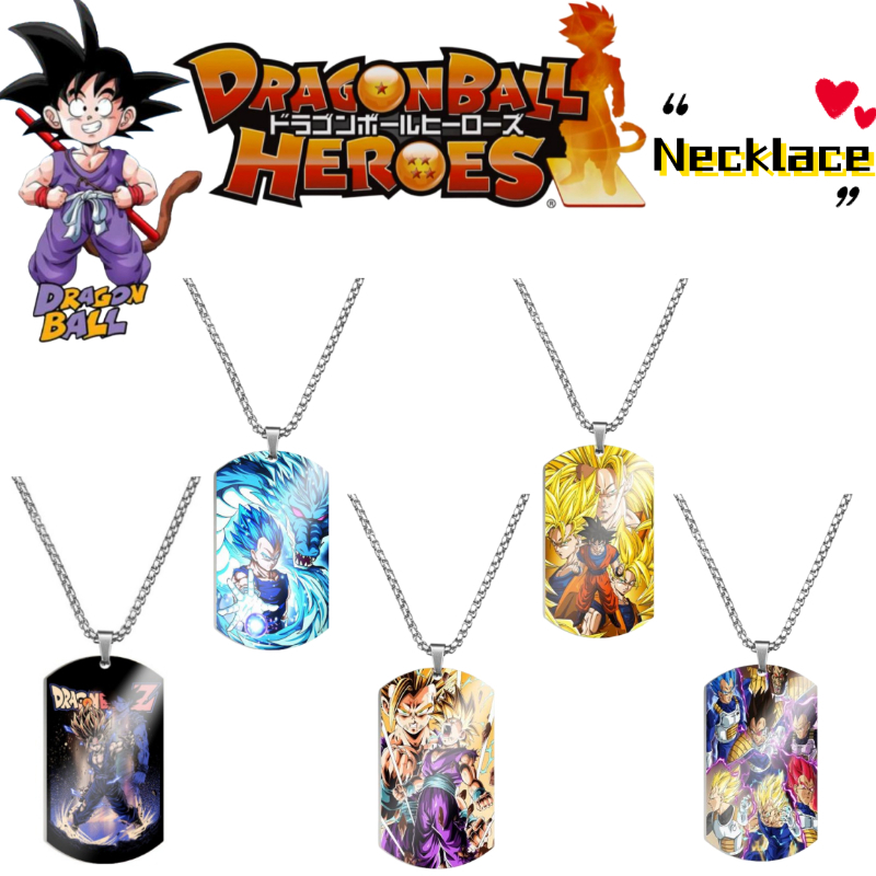 Men'S Fashion Necklaces - Модное металлическое ожерелье Dragon Ball Son