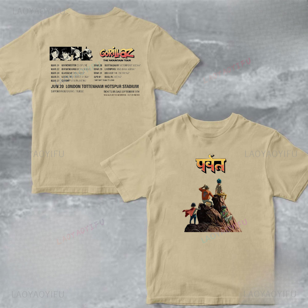 Men'S Fashion Uk - Хлопковая футболка унисекс Gorillaz The Mountain