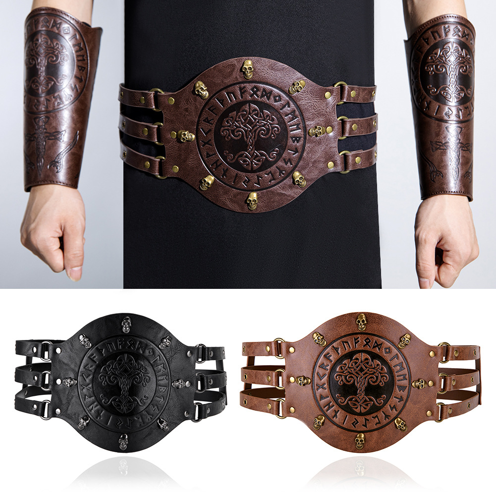 Belt Mens Fashion - Средневековый широкий корсетный пояс, костюм викинга-рыцаря,
