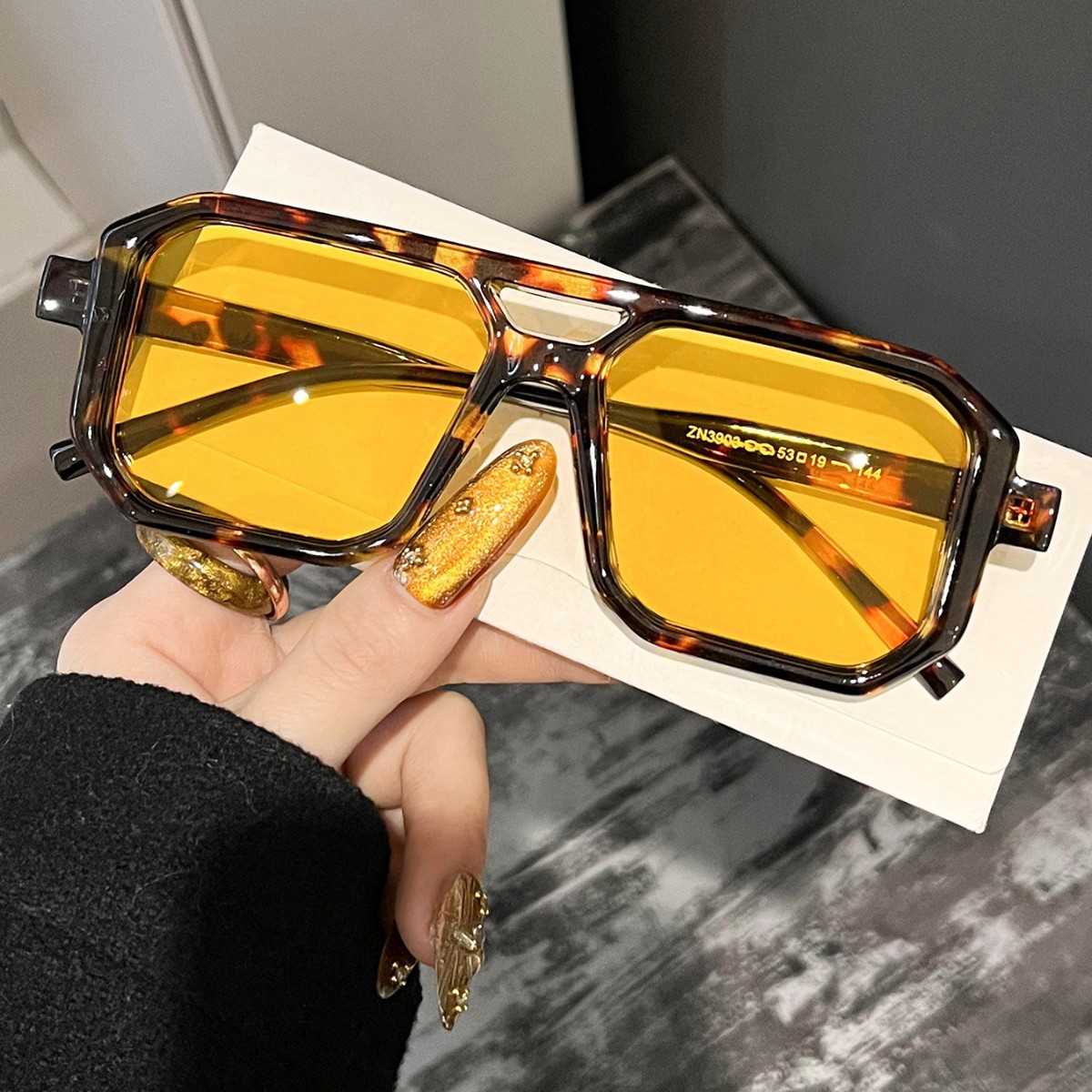 Men'S Fashion Glasses - Новые ретро-солнцезащитные очки с двойной квадратной