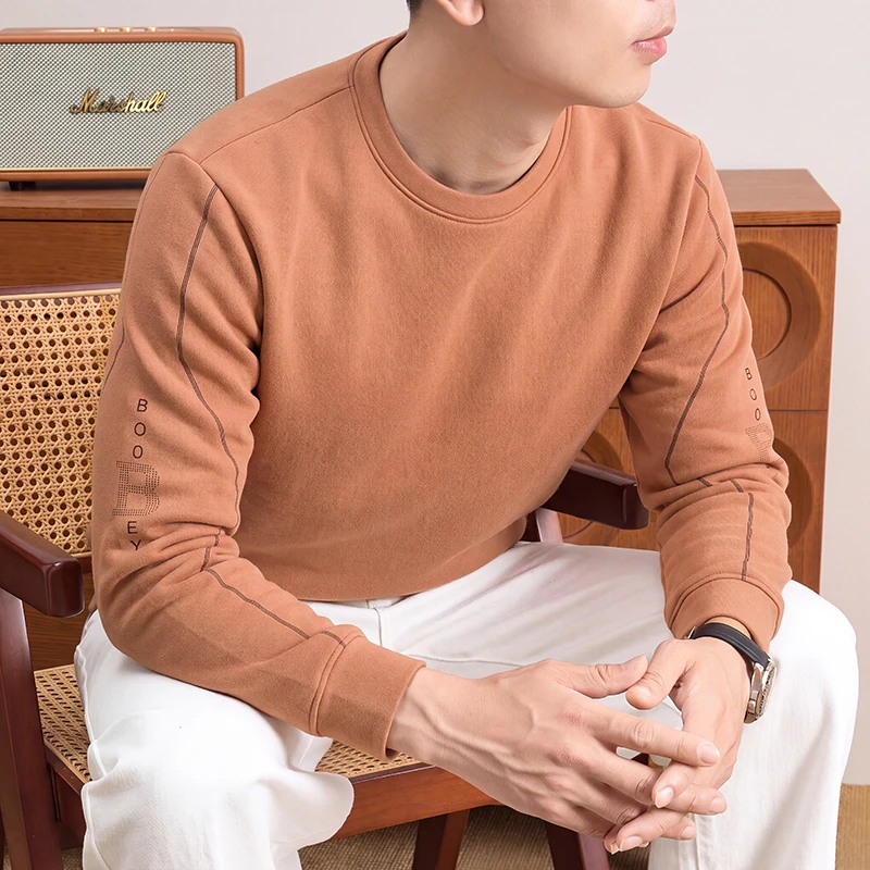 Mens Fashion Casual - Мужской повседневный свитшот с круглым вырезом,