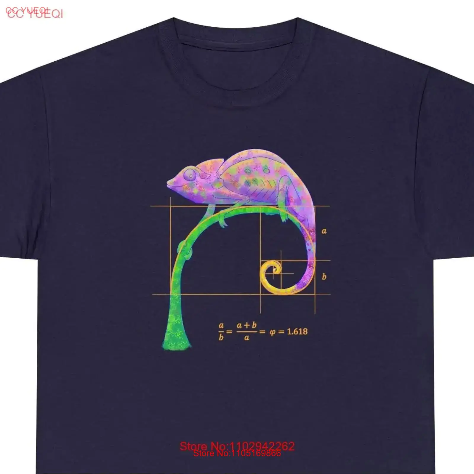 Men'S Fashion Uk - Футболка Fibonacci Chameleon, британский дистрибьютор, винтажная