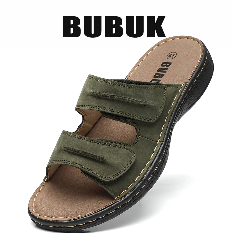 Mens Fashion Workwear - Мужские спортивные тапочки Bubuk из натуральной
