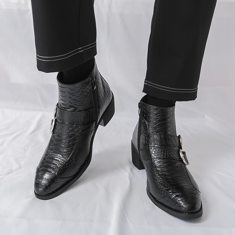 Мужские высокие ботинки из иск – обзор и цена Belt Mens Fashion