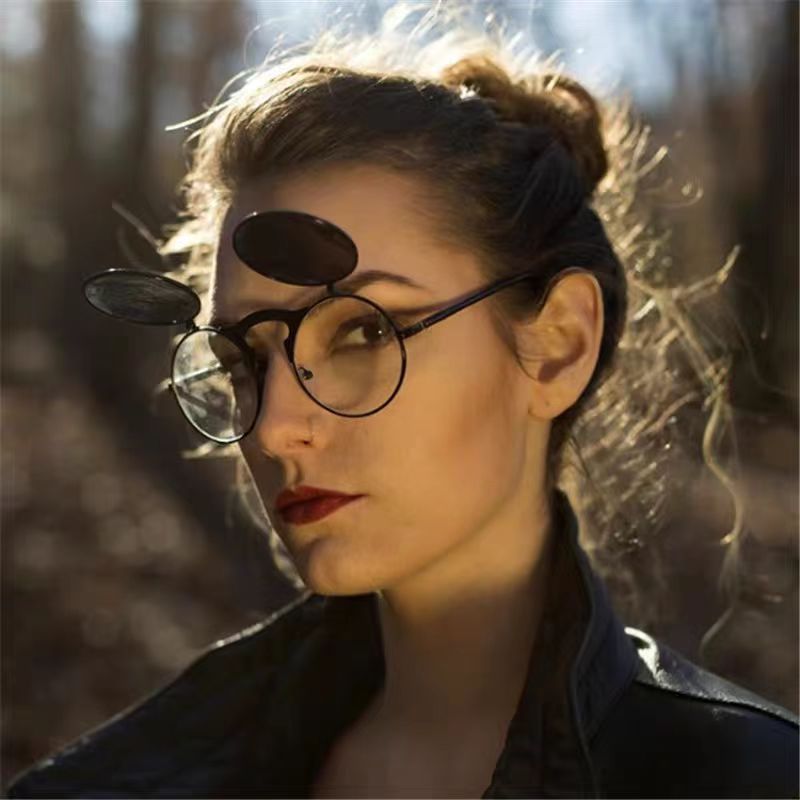 Ретро-очки в стиле стимпанк, к – обзор и цена Men'S Fashion Round Glasses