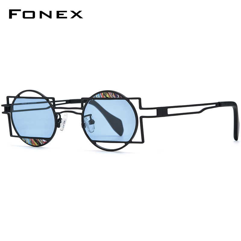 Солнцезащитные очки FONEX из ч – обзор и цена Men'S Fashion Round Glasses