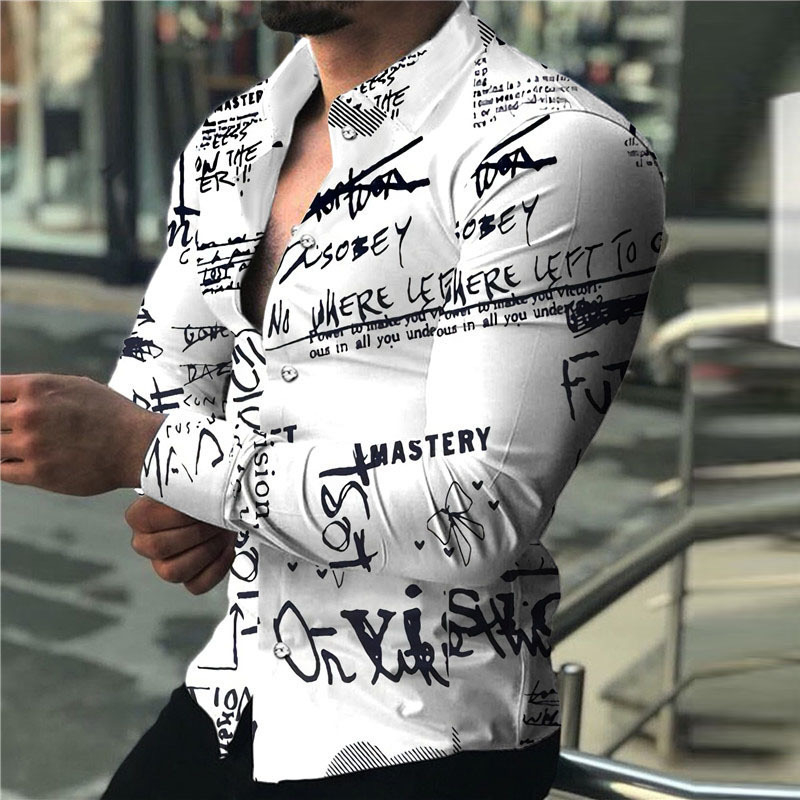 Мужская рубашка с длинным рука – обзор и цена Mens Fashion Casual
