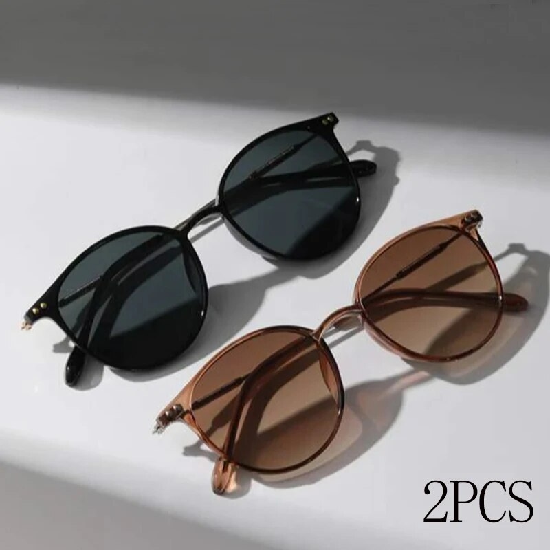 2 пары маленьких круглых солнц – обзор и цена Men'S Fashion Round Glasses